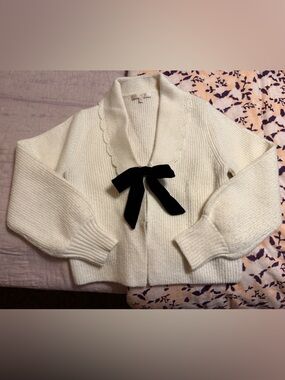Wayf Sloane Bow Cardigan
